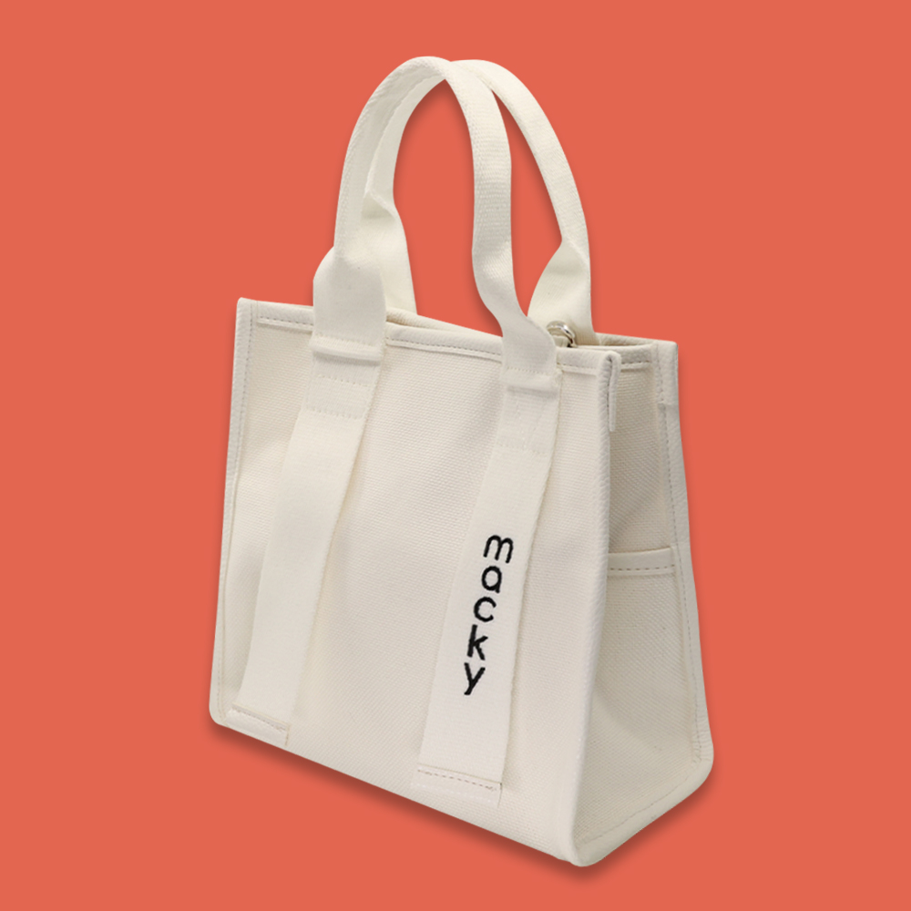 canvas tote bag_white