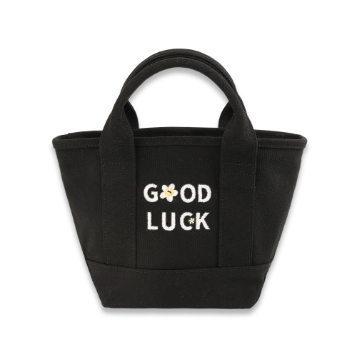 good luck tote bag_black