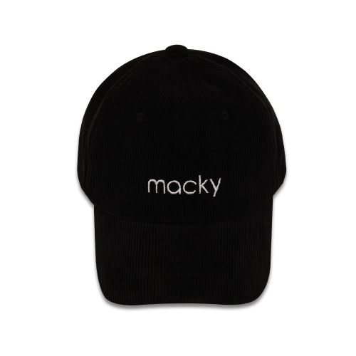 corduroy ball cap_black