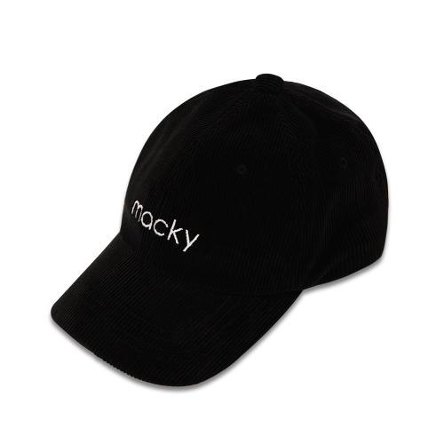 corduroy ball cap_black