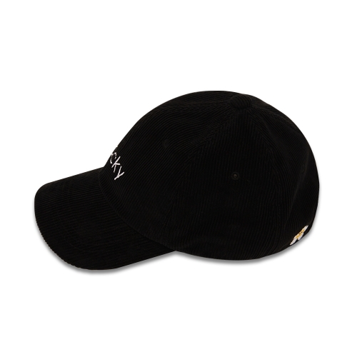 corduroy ball cap_black