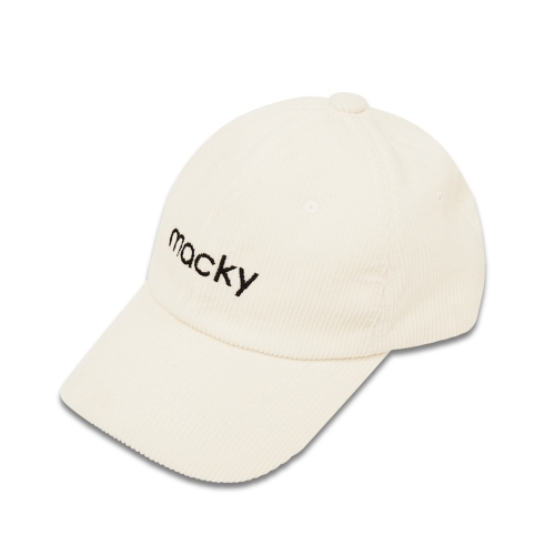 corduroy ball cap_white