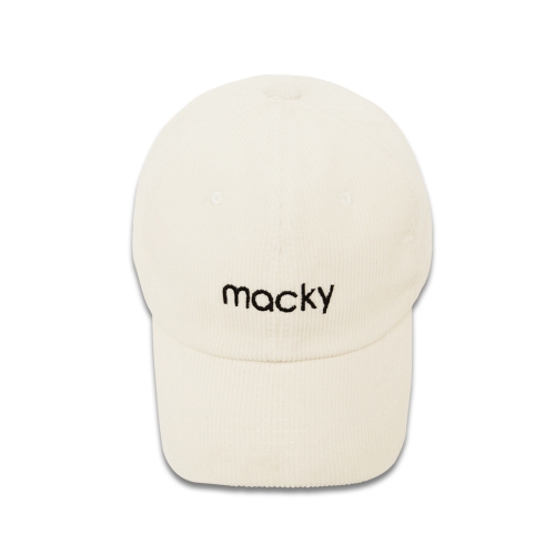 corduroy ball cap_white