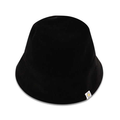 corduroy bucket hat black