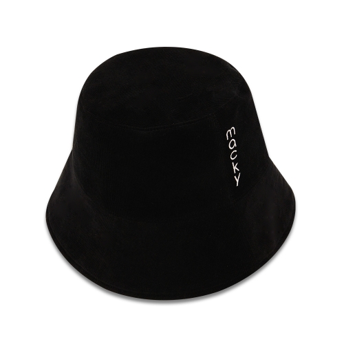 corduroy bucket hat black