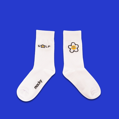 macky point sock_white