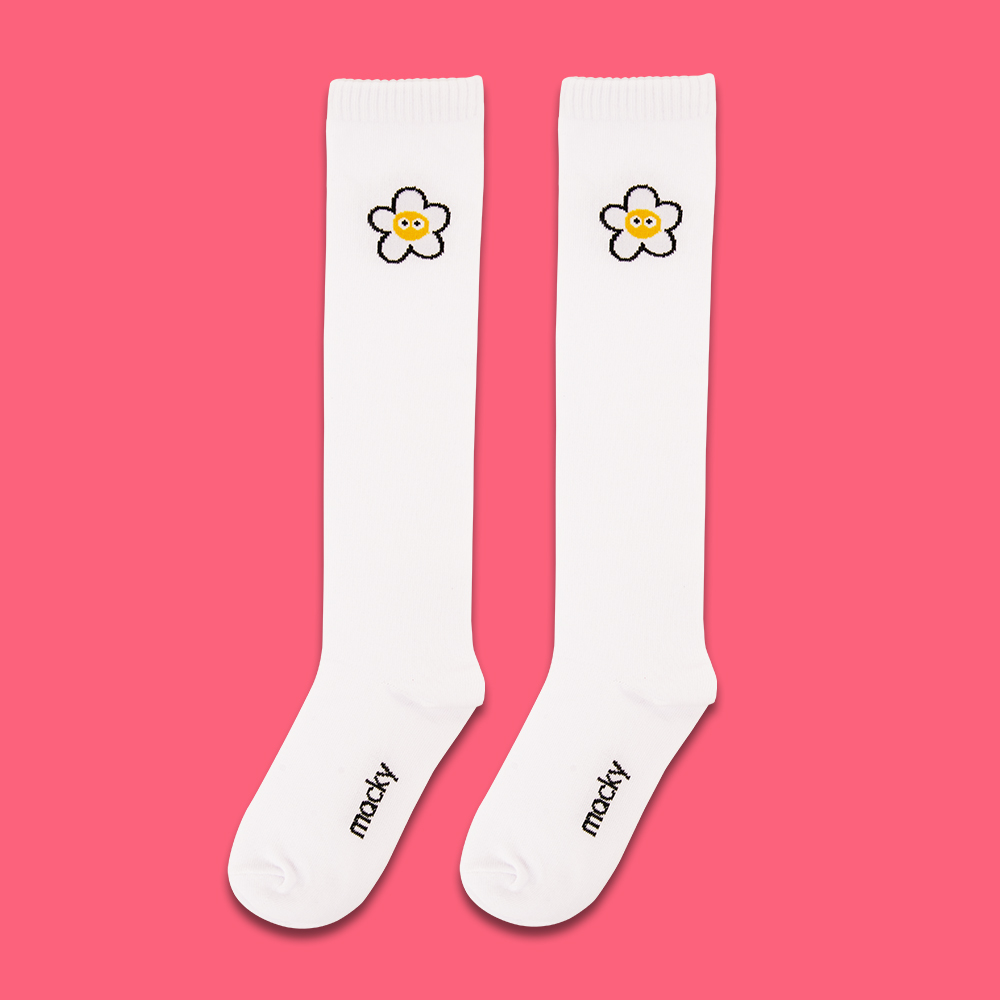 macky kinee sock_white