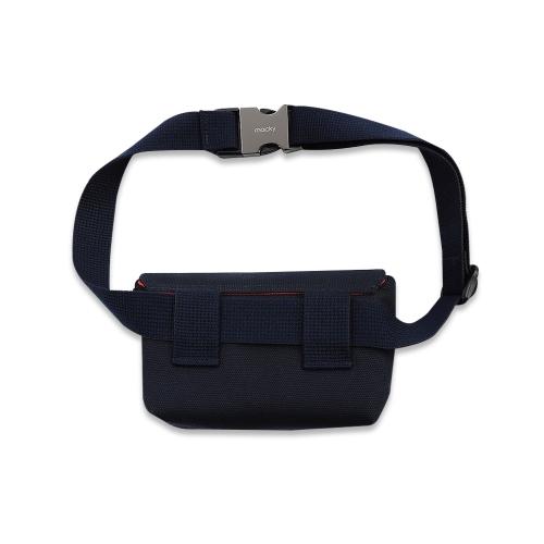 multi canvas belt hip sack_black