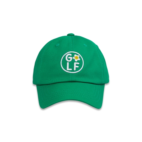 circle golf ball cap_green