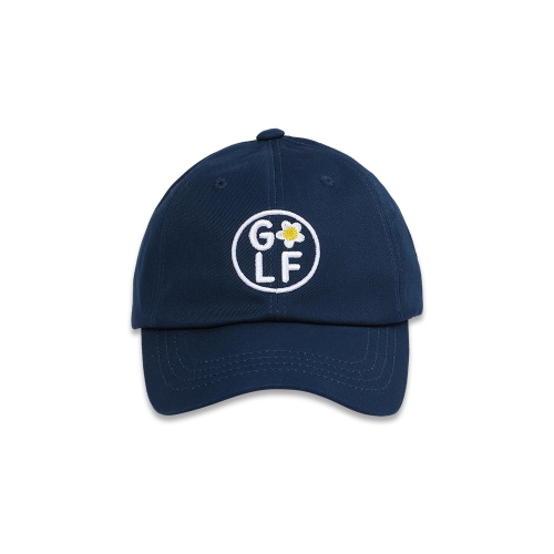 circle golf ball cap_navy