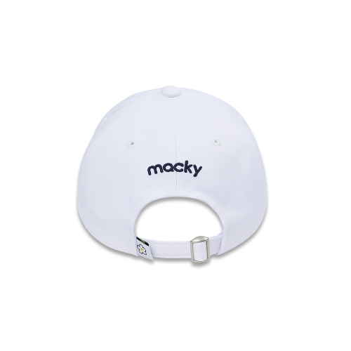 circle golf ball cap_white