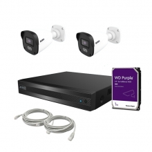 D-6 간편설치 NVR PoE Full HD 210만화소 2SET 풀패키지 보안용 HDD포함 TN-HDFP_Lite + TITBx 2
