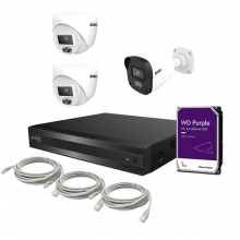  D-10  간편설치 NVR PoE Full HD 210만화소 3SET 풀패키지 보안용 HDD포함  TN-HDFP_Lite+ TITDx 2 + TITBx 1