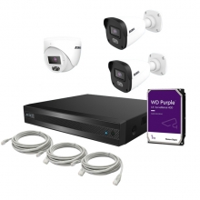  D-13  간편설치 NVR PoE Full HD 210만화소 3SET 풀패키지 보안용 HDD포함  TN-HDFP_Lite + TITDx 1 + TITBx 2