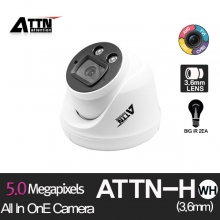 ATTN-H [500만화소] AHD/TVI/CVI/SD 돔 카메라 3.6mm 화이트 BIG IR 2pcs