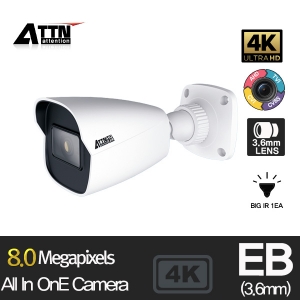 [ EB ] 올인원 [4K/8mp] 적외선 뷸렛 카메라 3.6mm IR 1pcs