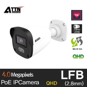 [ LFB ] IP POE [400만화소] 적외선 뷸렛 카메라 2.8mm Array Big IR 1pcs  수평화각 96˚ (듀얼 라이트 기능 추가)