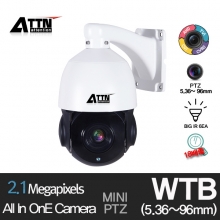  WTB  200만 적외선 미니 스피드돔 카메라  18배줌 5.35-96.3mm Array IR 6pcs