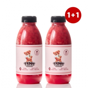 테디베리 국내산 냉장 수제 딸기청 보틀550g 1+1 (2병) 1.1kg 딸기라떼 카페음료 과일청