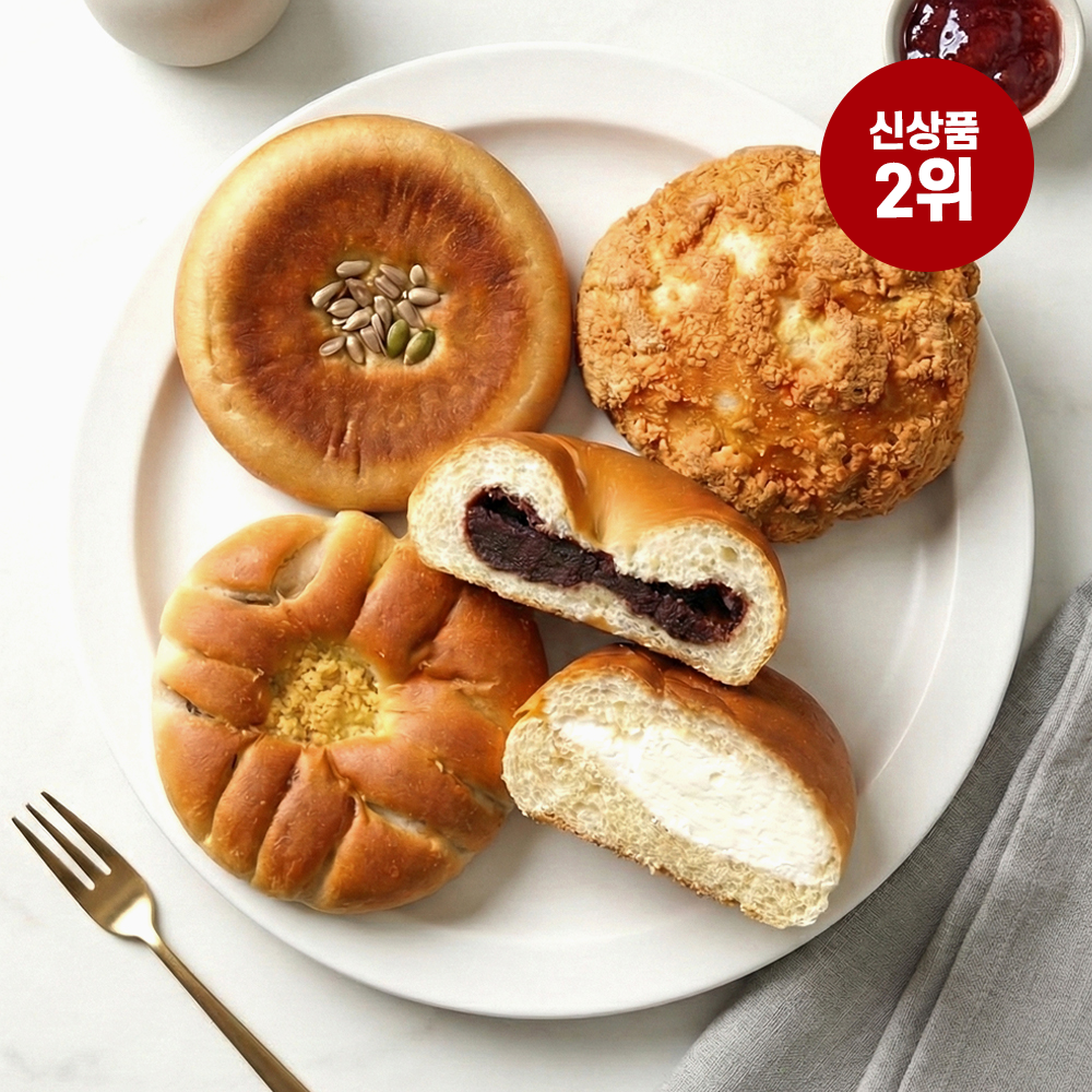 베이커피 착한 수제빵 8종 5개입