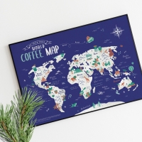 월드커피맵 A1 포스터
