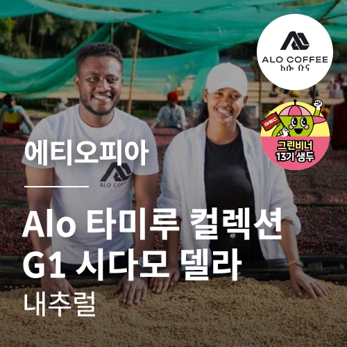 에티오피아 Alo 타미루 컬렉션 G1 시다모 델라 내추럴 · 5월세일