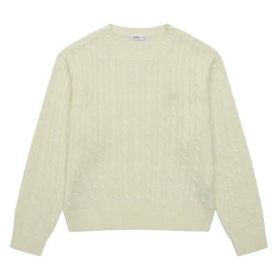 [소이] 여자 겨울이월 크림케이블니트티(23W5086)