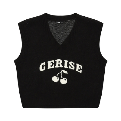 [소이] 여자 겨울이월 베리니트조끼(23W5083)