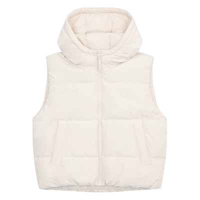 [소이] 여자 겨울이월 크림후드웰론조끼(23W0155)