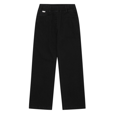 [소이] 여자 겨울이월 부츠컷밴딩본딩블랙진(23W1258)