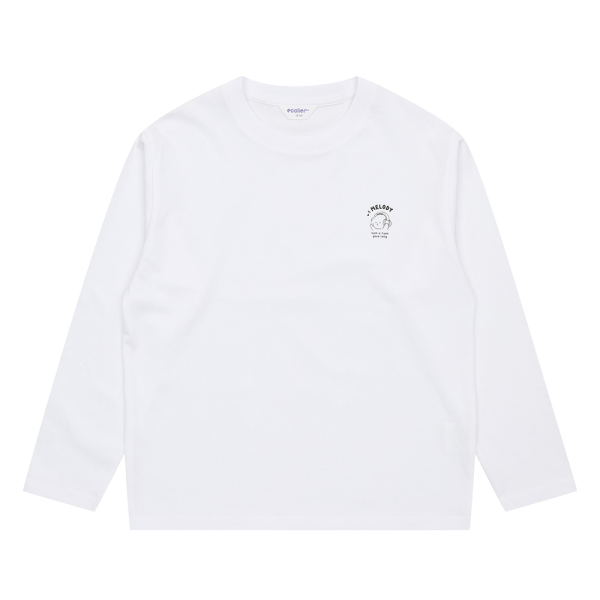 [에꼴리에] 여자 가을이월 멜로디 비숑 싱글 라운드티(24C0482)