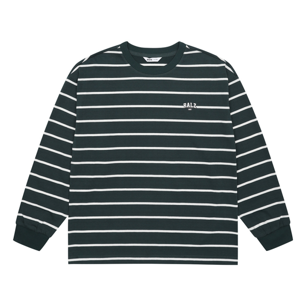 [소이] 남자 가을이월 그린스트라이프티(24F0407)