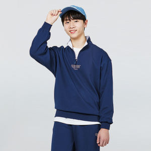 [소이] 남자 가을이월 블루아노락 맨투맨셋업티(24F5703)