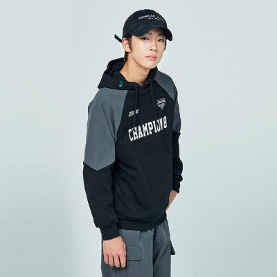 [소이] 남자 겨울이월 나일론스판 배색맨투맨티(24W5733)