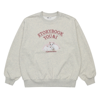 [소이] 여자 겨울이월 노기모 캣앤바니맨투맨티(24W0485)