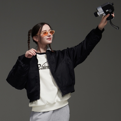 [틴톡] 여자 겨울이월 힙합무드 패딩 항공점퍼(24RT153)