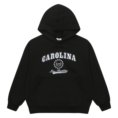 [소이] 여자 겨울이월 블랙레터링기모후드티(24W1452)