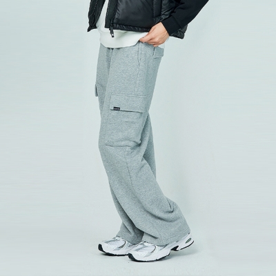 [소이] 여자 겨울이월 카고와이드 노기모 바지(24W0283)