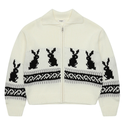 [에꼴리에] 여자 겨울이월 래빗자카드카라니트가디건(24D5083)