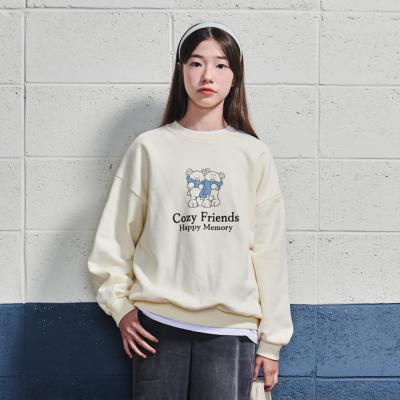 [에꼴리에] 여자 겨울이월 코지프렌즈 양기모맨투맨티(24D1457)