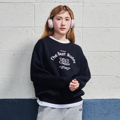 [에꼴리에] 여자 겨울이월 퍼피캐릭터 립배색 맨투맨티(24D1454)