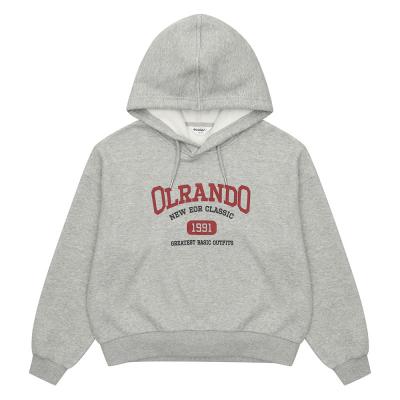 [에꼴리에] 여자 겨울이월 칼라 레터링 셋업후드티(24D0751)