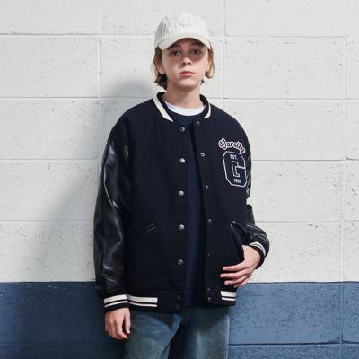 [에꼴리에] 남자 겨울이월 울라이크 패딩 바시티점퍼(24D0109)