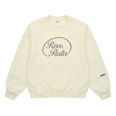 [소이] 여자 겨울이월 브라운레터링 기모맨투맨티(24W1453)