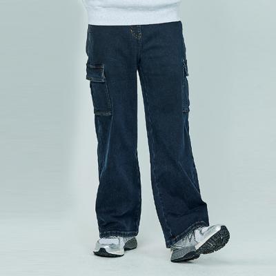 [소이] 여자 겨울이월 카고와이드본딩다크진(24W1260)