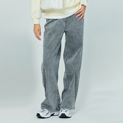 [소이] 여자 겨울이월 와이드본딩그레이진(24W1259)