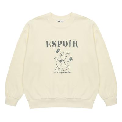 [소이] 여자 겨울이월 냥이기모맨투맨티(24W0491)