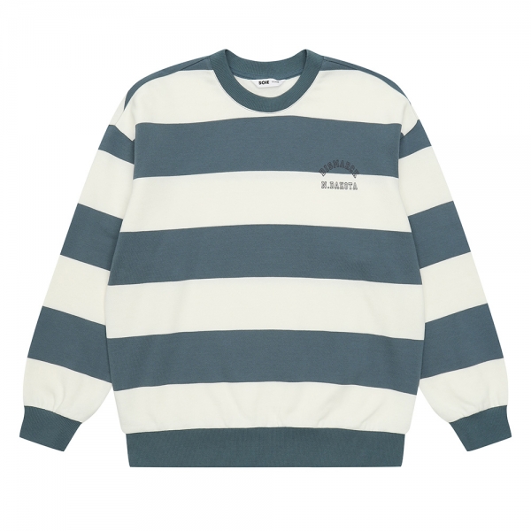 [소이] 남자 겨울이월 캐주얼스트라이프맨투맨티(24W0441)