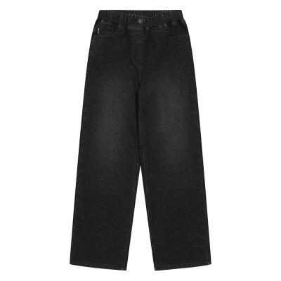 [소이] 여자 겨울이월 와이드기모블랙진(24W0259)