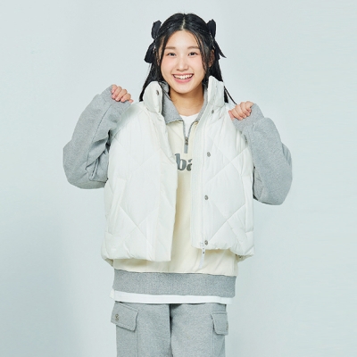 [소이] 여자 겨울이월 다이아퀼팅웰론조끼(24W0155)